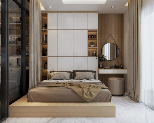 3. Giường Nhật Nối Liền Tủ đựng đồ