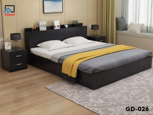 Giường Ngủ Gỗ Công Nghiệp Nguyên Khối