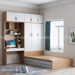 Tủ Quần áo Nhựa Đài Loan Thông Minh Liền Giường